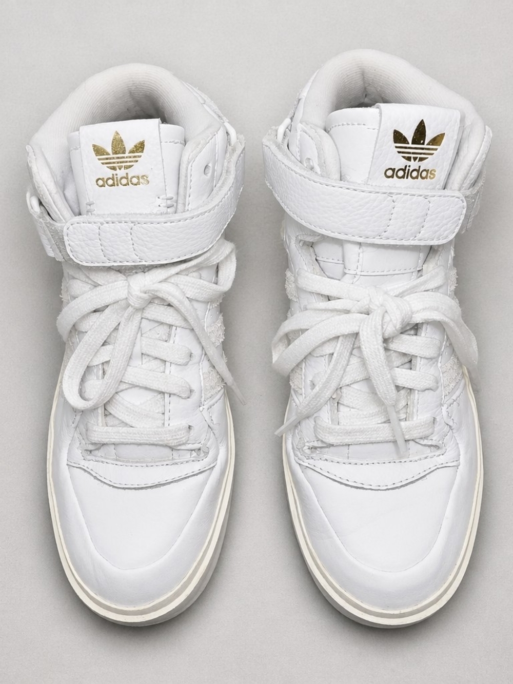 Adidas Originals Forum Bold Mid White Leather Platform Sneakers Women's Size 7.5